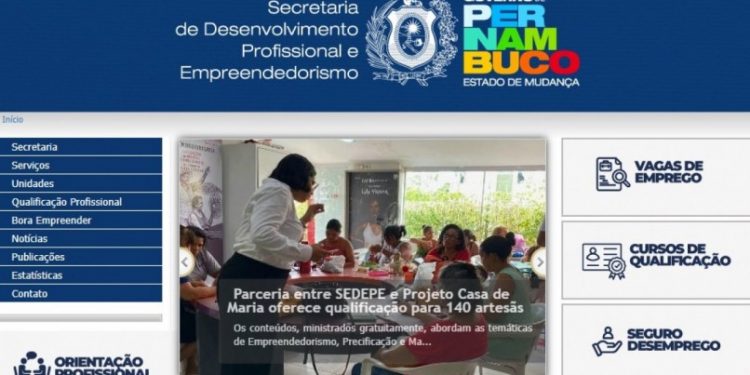 Pernambuco lança site vagas em cursos gratuitos de capacitação para jovens