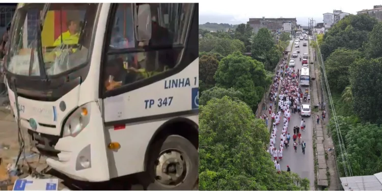 Motorista de micro-ônibus que atropelou fiéis em procissão presta depoimento à polícia
