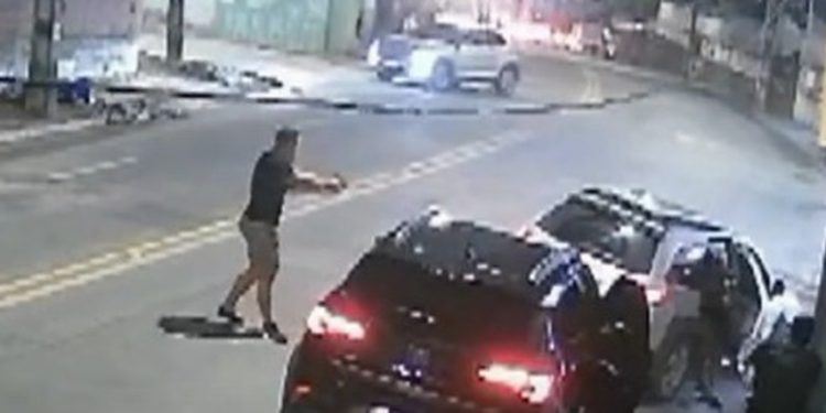 Perseguição policial em Areias tem tiroteio, policial atropelado e prisão de 3 suspeitos