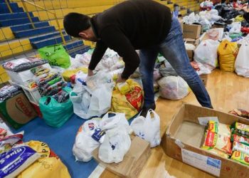 Ponto de entrega de donativos no Recife, para vitimas das enchentes no Rio Grande do Sul, tem alteração
