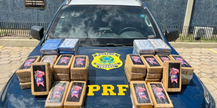PRF apreende mais de 50 kg de drogas escondidas dentro de veículo em Salgueiro