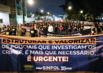 Policiais civis paralisam as atividades por 24h nesta quarta