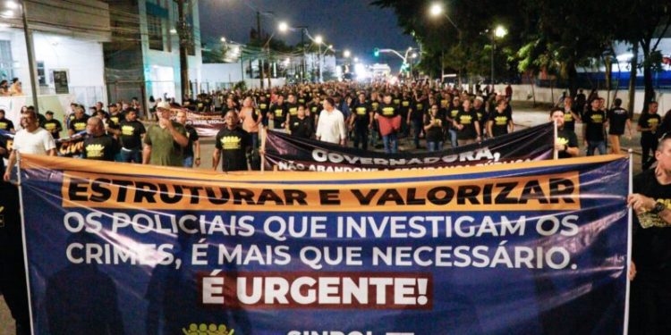 Policiais civis paralisam as atividades por 24h nesta quarta