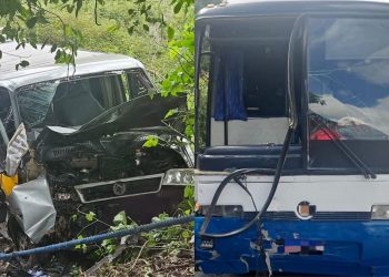 Colisão entre Van e ônibus deixa vários feridos em Moreno