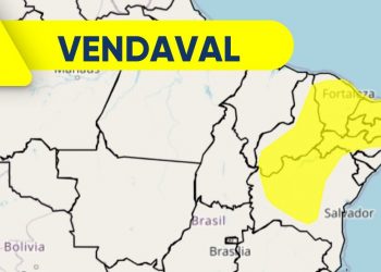 Inmet alerta para risco de vendaval em Pernambuco