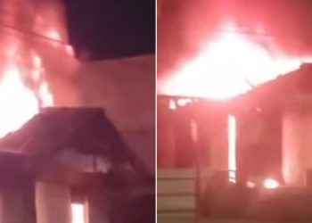 Estabelecimento na Avenida Norte em Recife pega fogo na madrugada desta quinta (25)