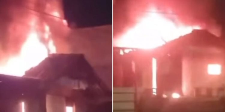 Estabelecimento na Avenida Norte em Recife pega fogo na madrugada desta quinta (25)