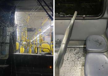 Greve dos rodoviários: três ônibus são depredados no Grande Recife