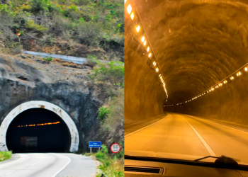 Túnel na BR-232 terá faixa interditada por cerca de 15 dias para troca de iluminação