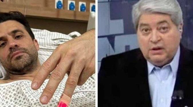 Datena agride Pablo Marçal com cadeirada após provocação