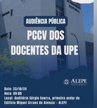 Alepe debate Plano de Cargos , Carreiras e Vencimentos de professores da UPE