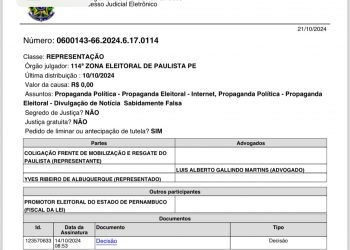 Justiça toma medidas e remove fake news de Ramos e Yves Ribeiro contra Júnior Matuto em Paulista