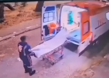 Homem rouba ambulância do Samu durante atendimento