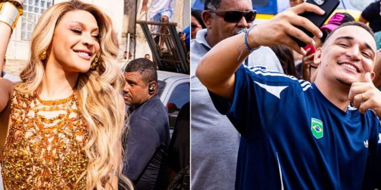 João Gomes e Pabllo Vittar gravam clipe no Recife e faz cidade ‘parar’