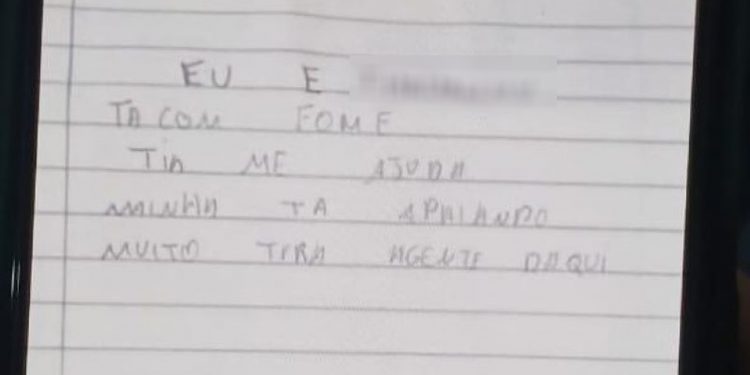 Bilhete de adolescente pedindo ajuda a vizinha salva mãe e irmã de cárcere privado