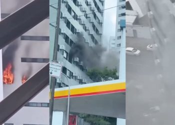 Incêndio atinge apartamento no bairro da Torre, no Recife