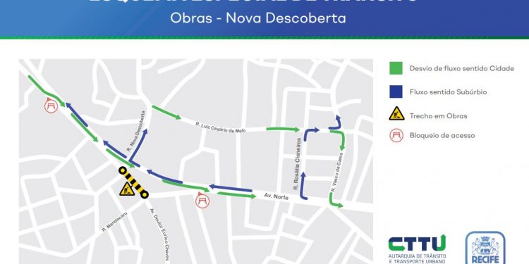 Obra na drenagem da avenida Norte, no Recife começa neste sábado