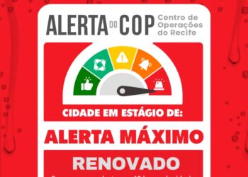 Prefeitura do Recife renova Alerta Máximo e suspende aulas na rede municipal nesta quinta-feira (06)