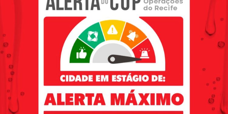 Prefeitura do Recife renova Alerta Máximo e suspende aulas na rede municipal nesta quinta-feira (06)