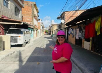 Jeane Candido visita obras de sua indicação realizadas pela prefeitura de Jaboatão