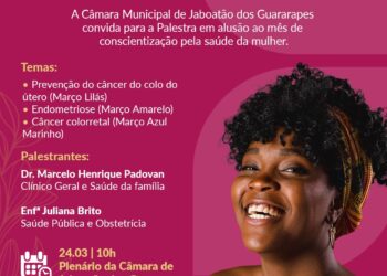 Câmara de Jaboatão oferta palestras de saúde para a Mulher