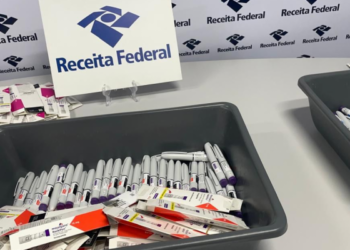 Receita Federal apreende outra carga de canetas Mounjaro no Aeroporto do Recife