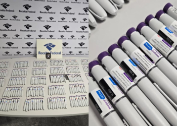 389 canetas do medicamento Mounjaro são apreendidas no aeroporto do Recife