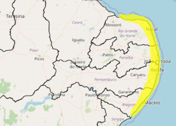 50 municípios de Pernambuco estão em ‘perigo potencial’ de chuva, aponta Inmet