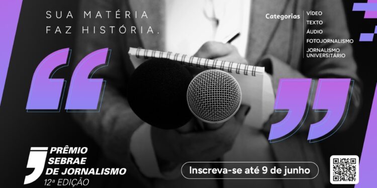 Prêmio Sebrae de Jornalismo: etapa Pernambuco oferece mais de R$ 40 mil em premiações