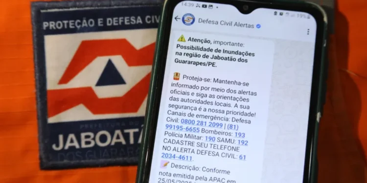 Defesa Civil realiza no próximo sábado testes com alertas de emergência