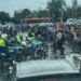 Motociclistas fazem ato na Avenida Agamenon Magalhães
