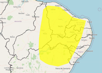 Inmet emite alerta de vendaval em Pernambuco e mais sete estados nesta quinta (21)