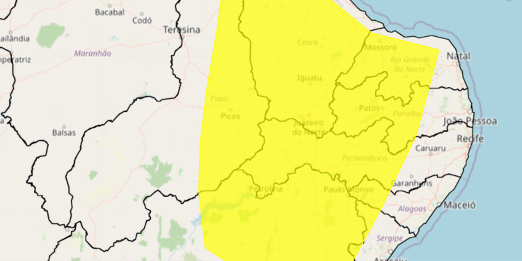 Inmet emite alerta de vendaval em Pernambuco e mais sete estados nesta quinta (21)