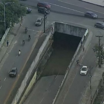 Tunel da Abolição segue interditado nesta terça-feira