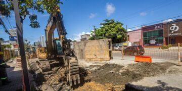 Obra interdita Avenida Domingos Ferreira nesse final de semana