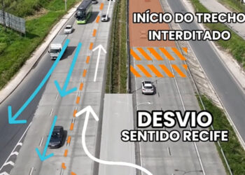 Trecho da BR-232 será interditado de hoje até domingo para obra