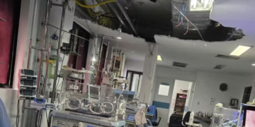 Simepe cobra providências após desabamento de forro na UTI pediátrica do Hospital Barão de Lucena