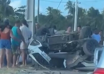 Acidente na PE-09 deixa cinco pessoas feridas