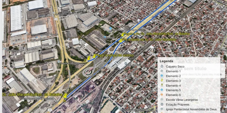 Viaduto da BR-101 em Jaboatão dos Guararapes será interditado temporariamente neste sábado (24)