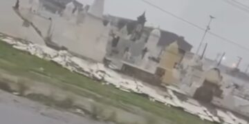 Chuva forte derruba muro de cemitério na mata norte