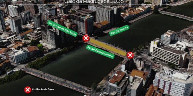 Interdições de pontes do Centro do Recife começam no sábado (7)