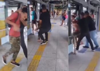 Jovem é agredido e retirado de estação de BRT por supostos fiscais e empresa diz que desconhece funcionários