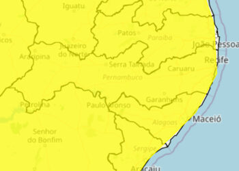 Atualização do Inmet prevê redução de chuva para Pernambuco nesta segunda (2)