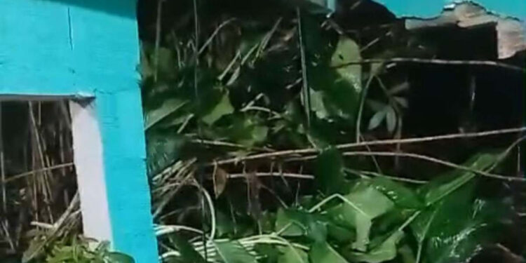 Muro desaba e deixa duas pessoas feridas em Camaragibe