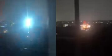 Raios atingem rede elétrica e deixam bairros do Recife sem energia