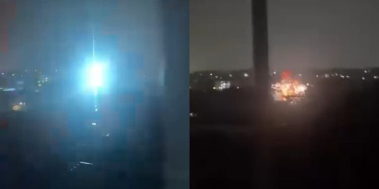 Raios atingem rede elétrica e deixam bairros do Recife sem energia