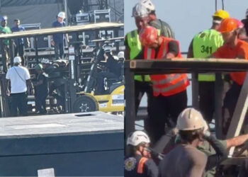 Trabalhador morre esmagado em montagem de show da Shakira em Copacabana