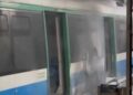 Incêndio atinge VLT na Estação Cabo de Santo Agostinho