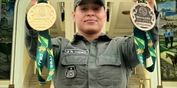 Cabo da PMPE conquista medalha de ouro no campeonato brasileiro de Jiu-jitsu sem Kimono