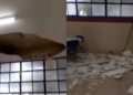 Parte de teto de escola estadual desaba em escola pública no Recife